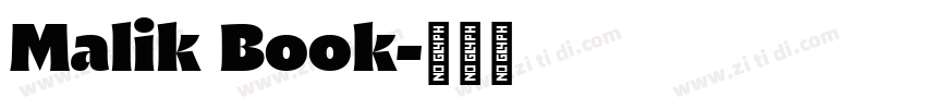 Malik Book字体转换